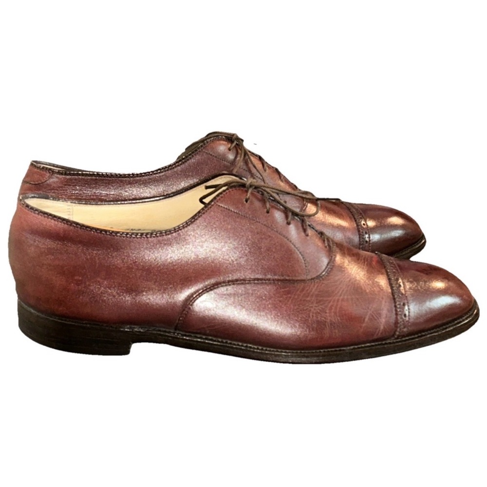 Alden x Brooks Brothers Classic Brown cap toe Leather Men's Shoes 11 C